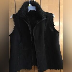 Relativity Size 1X Faux Fur Lined Vest